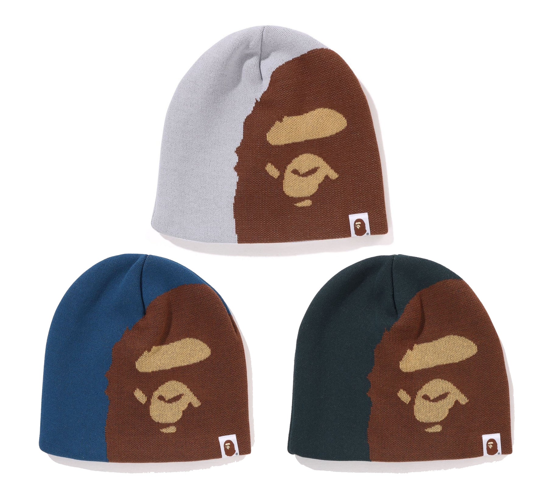 帽子 BAPE Ape Head Knit Cap SILICON APE HEAD KNIT CAP MENS – us.bape.com