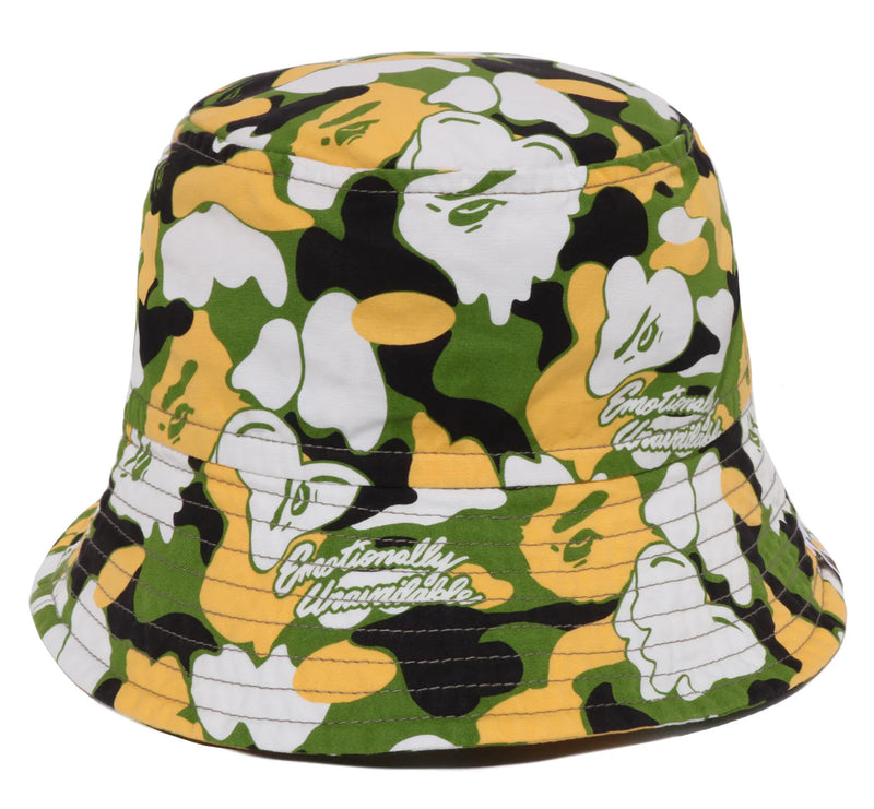 A BATHING APE BAPE x EU ( EMOTIONALY UNAVAILABLE ) BUCKET HAT