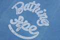 A BATHING APE JAPAN DENIM COLLECTION LOGO INDIGO TEE