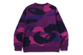 A BATHING APE MEGA COLOR CAMO BIG APE HEAD CREWNECK SWEAT SHIRT