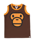 A BATHING APE BAPE KIDS MILO FACE TANK TOP