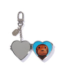 A BATHING APE Ladies' ABC CAMO HEART MIRROR MILO CHARM