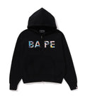 A BATHING APE Ladies' MULTI CAMO CRYSTAL LOGO WIDE ZIP HOODIE