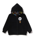 A BATHING APE BAPE KIDS BABY MILO PATTERN REVERSIBLE ZIP HOODIE - happyjagabee store