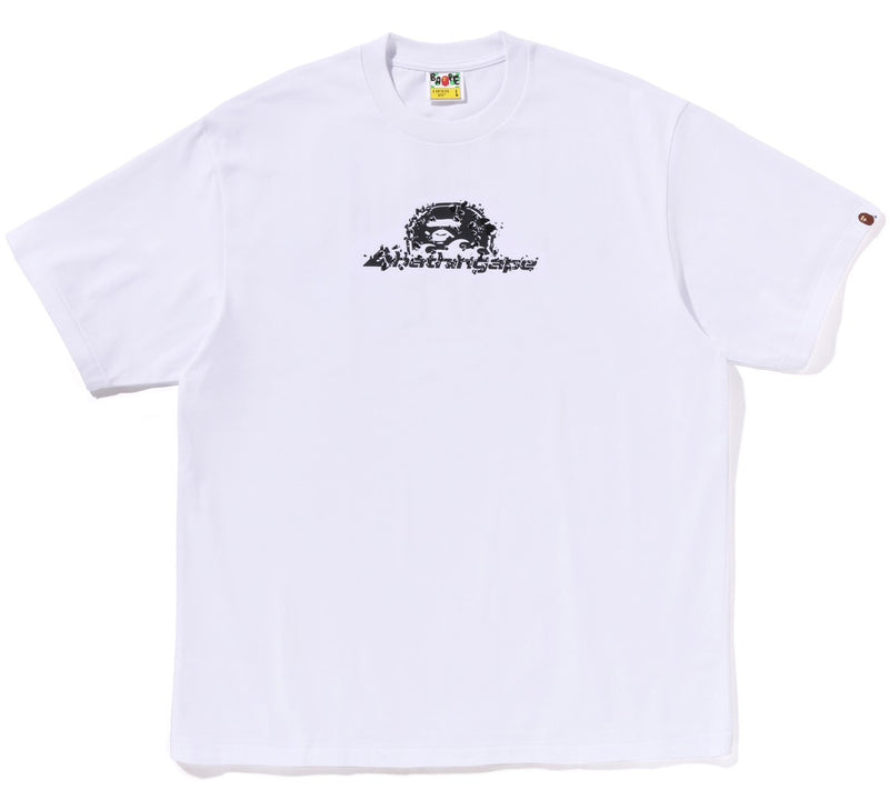 A BATHING APE RAINDROP APE HEAD LOGO RELAXED FIT TEE