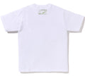 A BATHING APE APE HEAD UFO ON MOON TEE