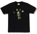 A BATHING APE Ladies' ABC CAMO COLLEGE TEE