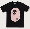 A BATHING APE Ladies' COLOR BOA BIG APE HEAD TEE