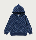 A BATHING APE BAPE KIDS ONAL MILOGRAM BANANA ZIP HOODIE