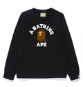 A BATHING APE Ladies' COLLEGE L/S TEE