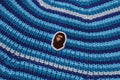A BATHING APE APE HEAD ONE POINT STREIPE KNIT HAT