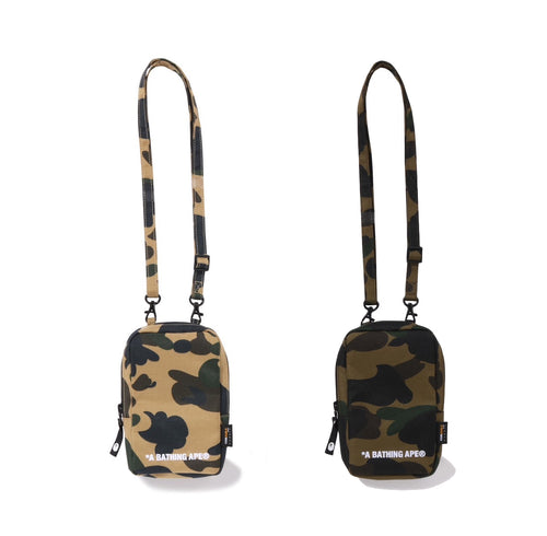 A BATHING APE 1ST CAMO CORDURA PHONE SHOULDER BAG