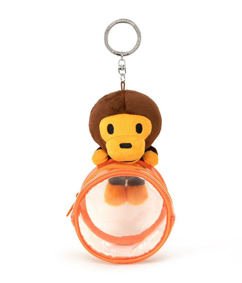 A BATHING APE BABY MILO STORE BABY MILO PLUSH DOLL POUCH KEYCHAIN