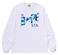 A BATHING APE ABC CAMO BAPE STA L/S TEE