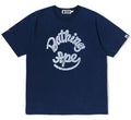 A BATHING APE JAPAN DENIM COLLECTION LOGO INDIGO TEE