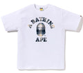 A BATHING APE BAPE CHECK COLLEGE TEE