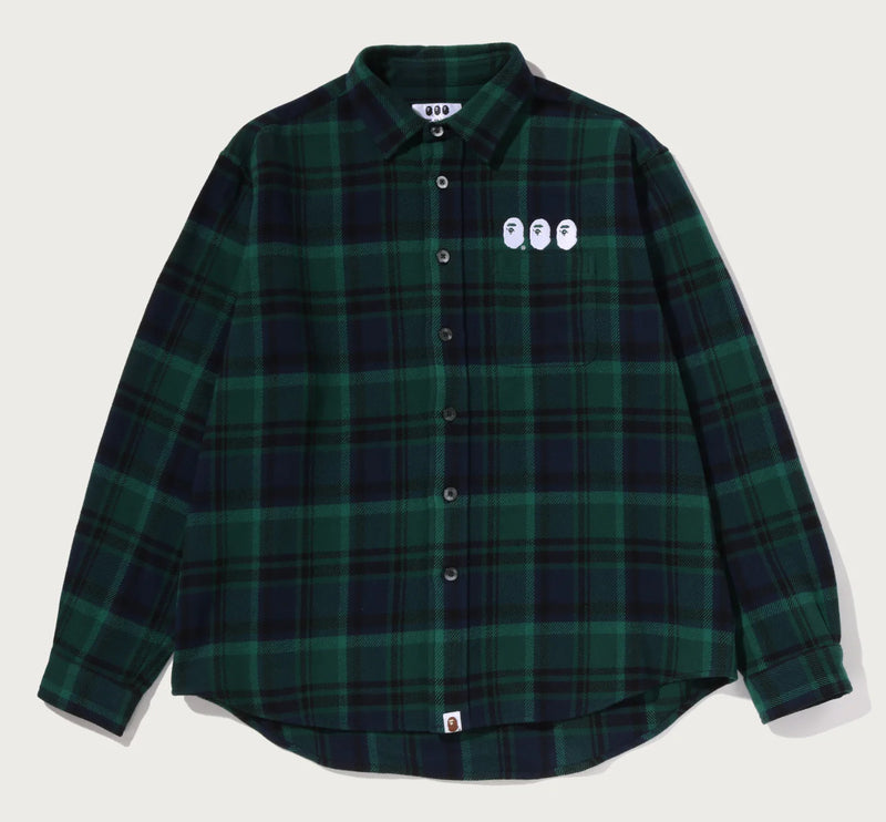 A BATHING APE BAPE x COMME des GARCONS CDG OSAKA Limited BAPE CHECK SHIRT