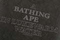 A BATHING APE HEAVY WASHED BAPE MILITARY GRAPHIC RELAXED FIT L/S TEE