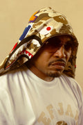 A BATHING APE DEF JAM CAMO SHARK RELAXED FIT FULL ZIP HOODIE