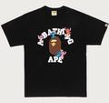 A BATHING APE BAPE x DISNEY STITCH AND FRIENDS COLLEGE TEE