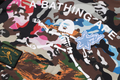 A BATHING APE Ladies' HYBRID CAMO MULTI LOGO BOXY CROPPED JACKET