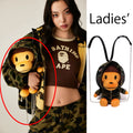 A BATHING APE Ladies' 1ST CAMO BABY MILO PLUSH DOLL BACKPACK