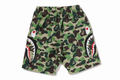 A BATHING APE BAPE KIDS ABC CAMO SIDE SHARK BEACH SHORTS