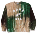 A BATHING APE ICE DYE BAPE STA COLLEGE RELAXED FIT CREWNECK