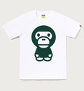 A BATHING APE Ladies' CROC PATTERN BIG BABY MILO TEE