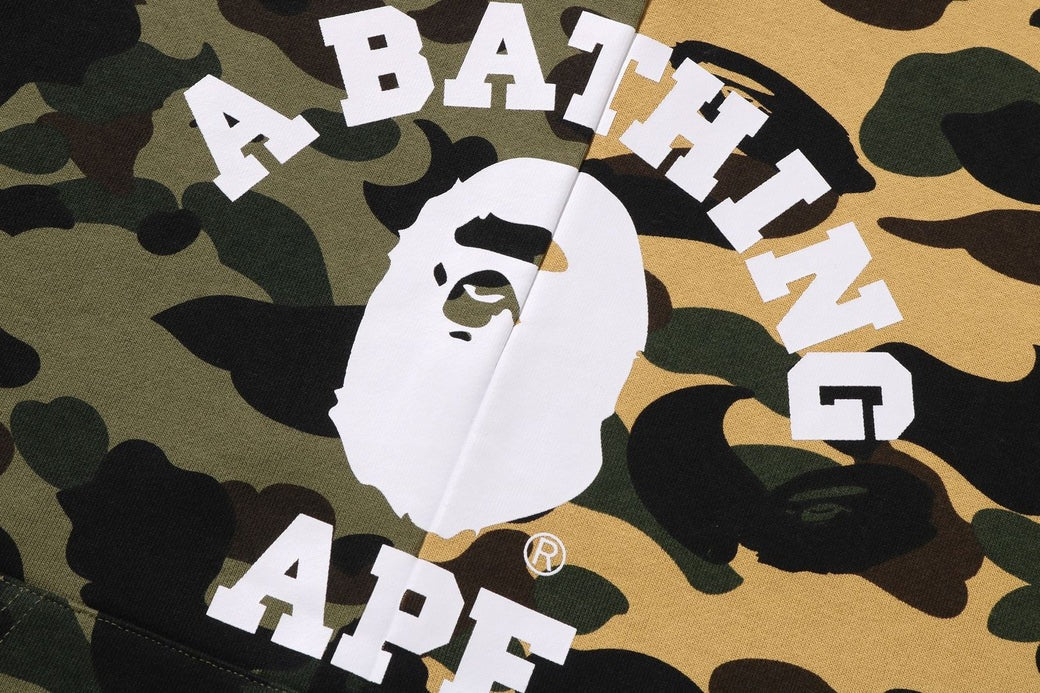 【A BATHING APE】1ST CAMO SEPARATE PULLOVER HOODIE UNISEX Men's hoodies A BATHING APE 1St Camo Separate Pullover