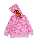 A BATHING APE BAPE KIDS BABY LISA ABC CAMO ZIP HOODIE