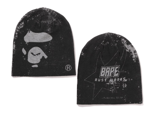 A BATHING APE APE HEAD KNIT CAP