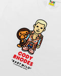 A BATHING APE WWE x BAPE x TOPPS BABY MILO RELAXED FIT TEE ( CODY PHODES )