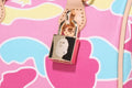 A BATHING APE Ladies' STA CAMO MINI SHOULDER BAG
