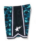 A BATHING APE COLOR CAMO MESH RELAXED FIT SHORTS