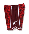 A BATHING APE COLOR CAMO MESH RELAXED FIT SHORTS