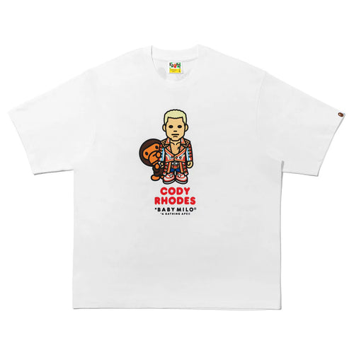 A BATHING APE WWE x BAPE x TOPPS BABY MILO RELAXED FIT TEE ( CODY PHODES )