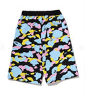 A BATHING APE Ladies' NEW MULTI CAMO SWEAT SHORTS
