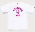 A BATHING APE STA CAMO COLLEGE TEE