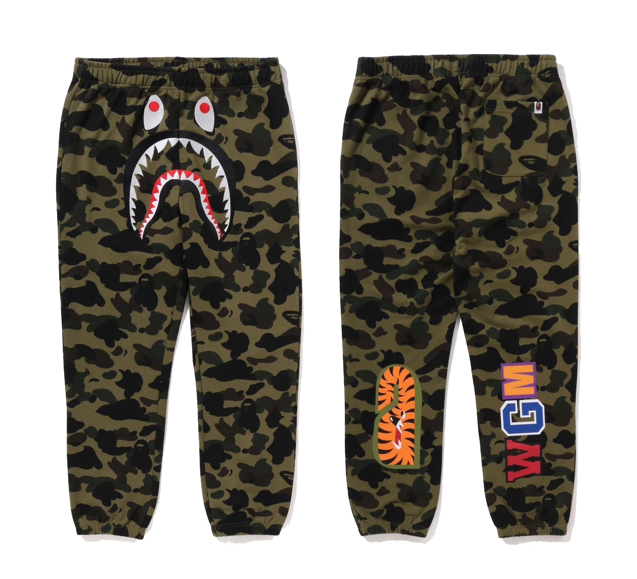 A BATHING APE 1ST CAMO SHARK SWEAT PANTS – happyjagabee store