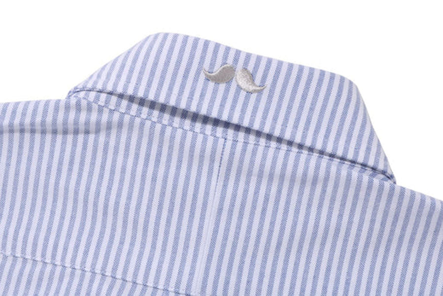 BAPE 1st Camo Stripe BD Shirt Blue