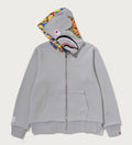 A BATHING APE BAPE x MEDICOM TOY 30TH ANNIV. BE@R SHARK FULL ZIP REVERSIBLE HOODIE