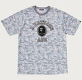 A BATHING APE BAPE CARD CAMO COLLEGE TEE ( ONLINE EXCLUSIVE )