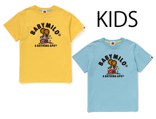 A BATHING APE BAPE KIDS  GUMBALL UV PRINT TEE