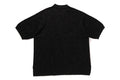 A BATHING APE SOLID CAMO JACQUARD RELAXED FIT POLO SHIRT