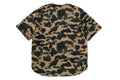 A BATHING APE 1ST CAMO BASEBALL SHIRT