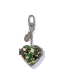 A BATHING APE Ladies' ABC CAMO HEART MIRROR MILO CHARM