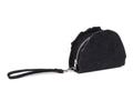 A BATHING APE APE HEAD SUEDE EMBOSSED POUCH