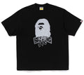 A BATHING APE HAND DRAW APE HEAD RELAXED FIT TEE