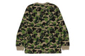 A BATHING APE ABC CAMO COLLEGE L/S TEE